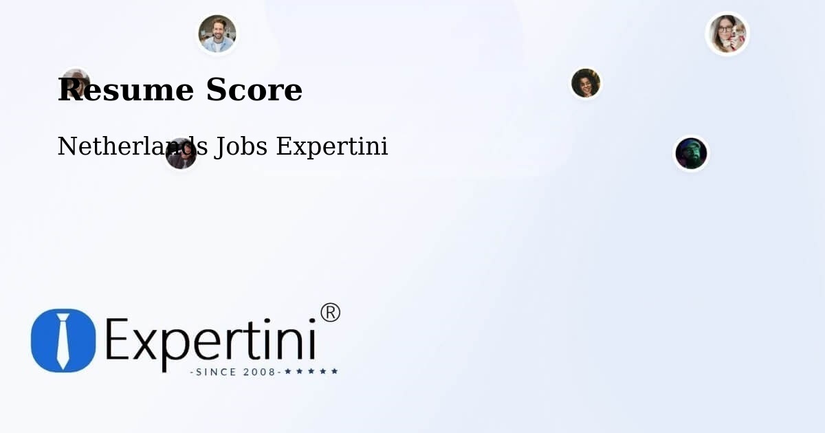 Resume Score & Job Description Match Tool – Scharn - Netherlands Jobs Expertini
